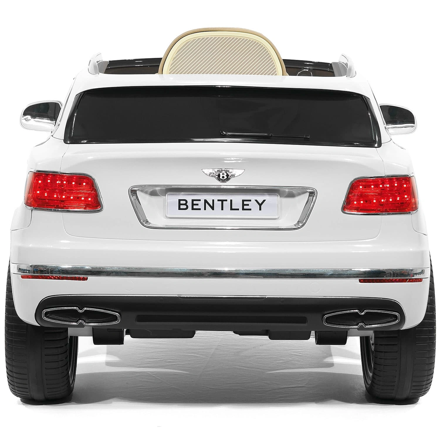 White Bentley Bentayga Ride On SUV Your Little One's Dream Car with Remote Control Adventure Awaits
